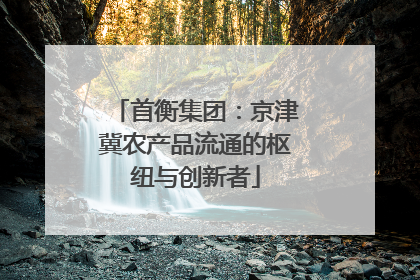 首衡集团：京津冀农产品流通的枢纽与创新者