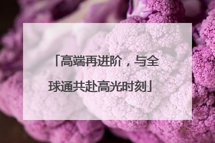 高端再进阶，与全球通共赴高光时刻