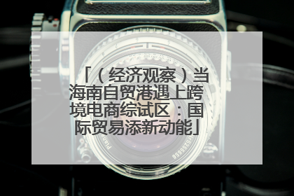 （经济观察）当海南自贸港遇上跨境电商综试区：国际贸易添新动能