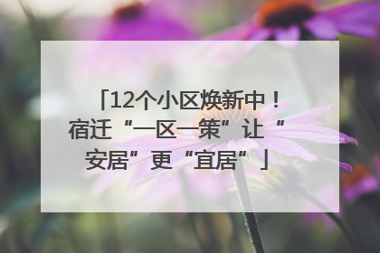 12个小区焕新中！宿迁“一区一策”让“安居”更“宜居”