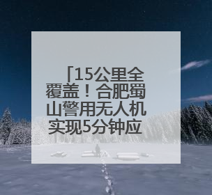15公里全覆盖！合肥蜀山警用无人机实现5分钟应急响应