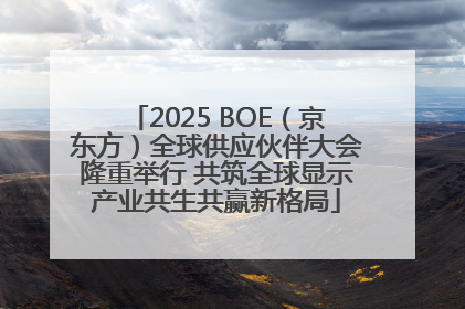 2025 BOE（京东方）全球供应伙伴大会隆重举行 共筑全球显示产业共生共赢新格局