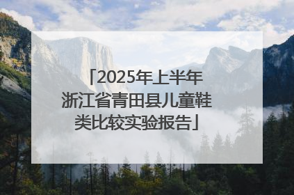 2025年上半年浙江省青田县儿童鞋类比较实验报告