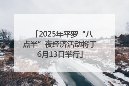 2025年平罗“八点半”夜经济活动将于6月13日举行