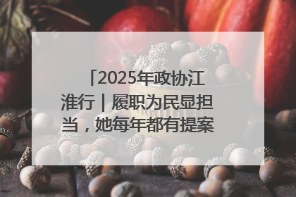 2025年政协江淮行｜履职为民显担当，她每年都有提案被评为“优秀”