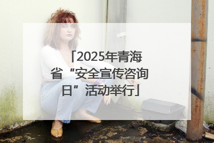 2025年青海省“安全宣传咨询日”活动举行