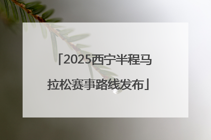 2025西宁半程马拉松赛事路线发布