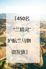 450名“兰精灵”护航兰马物资发放