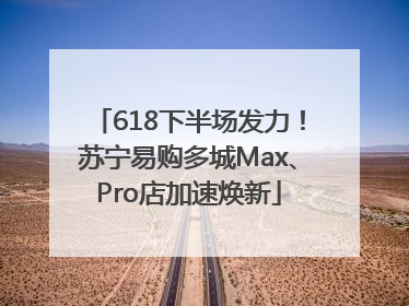 618下半场发力！苏宁易购多城Max、Pro店加速焕新
