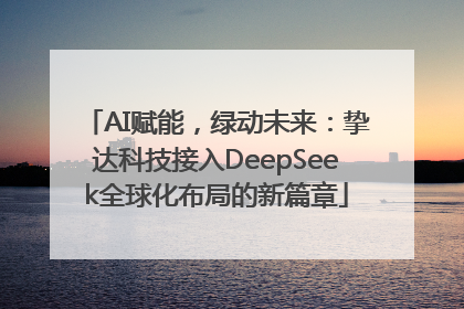 AI赋能，绿动未来：挚达科技接入DeepSeek全球化布局的新篇章